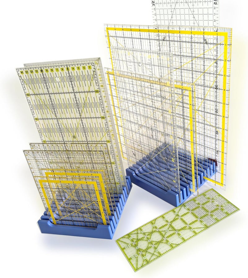 ARTKINGTO Storage Rack for Quilting Rulers, 12 Slot Ruler Holder Organizer and Storage (2-Pack) - Image 3